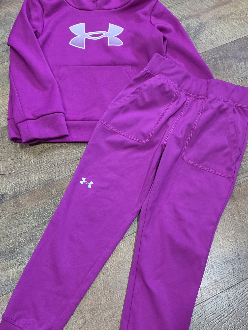 Under Armour Kids' Magenta Hoodie & Jogger Set